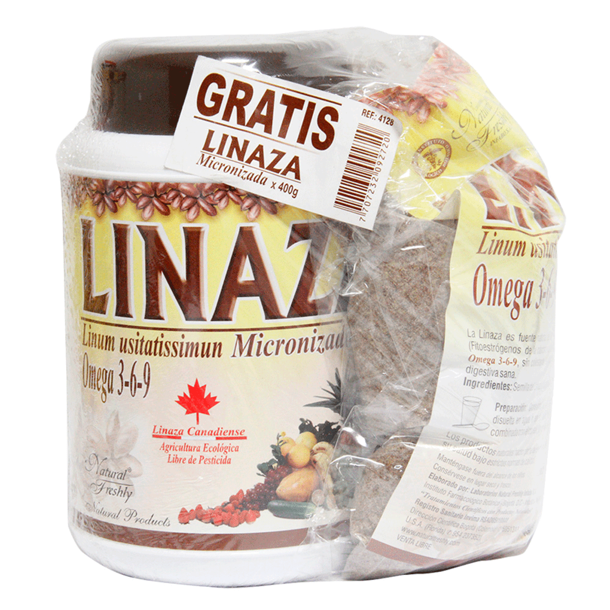 LINAZA MICRONIZADA X 500GR +BOLSA