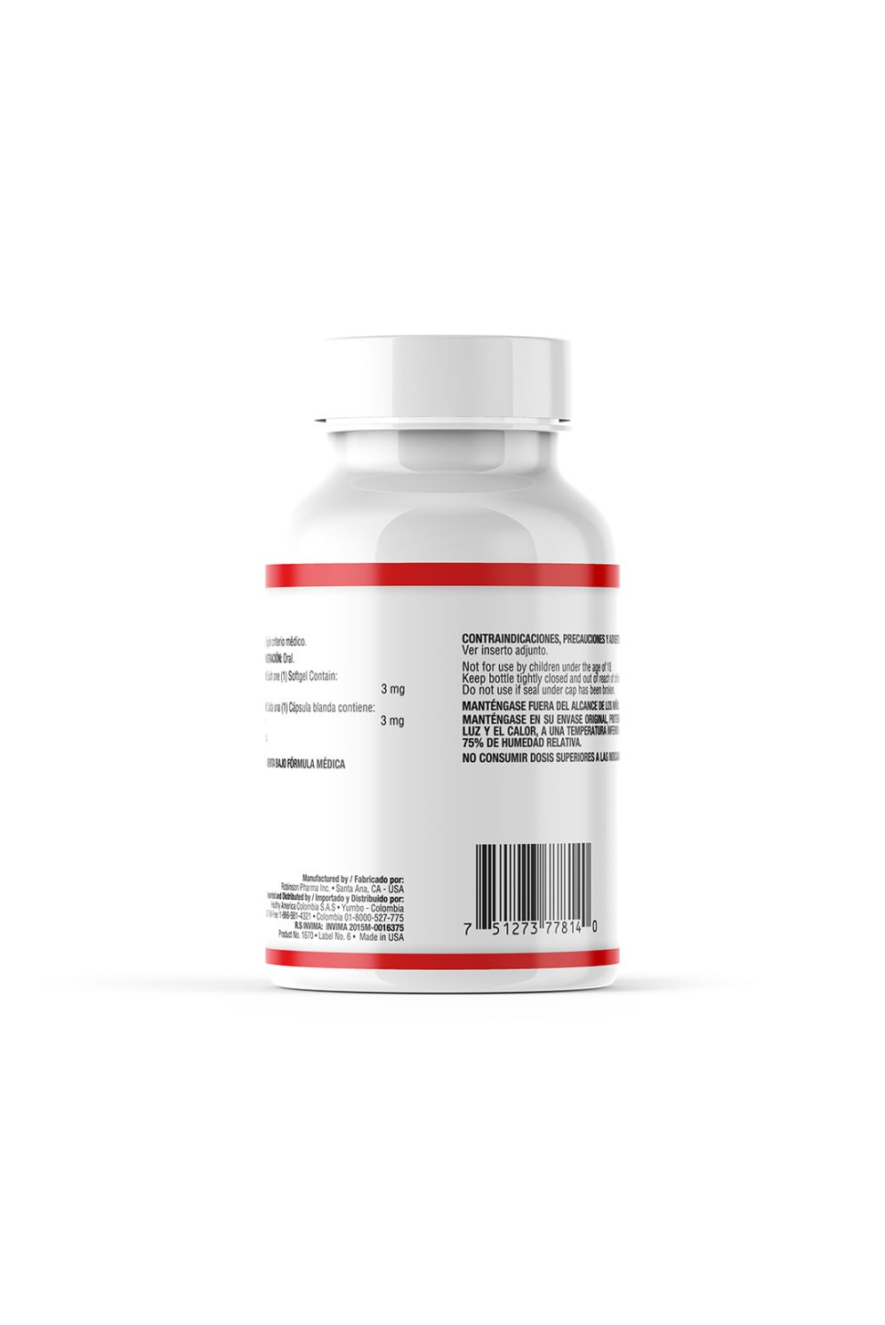 MELATONINA 3MG 120 SOFTGELS