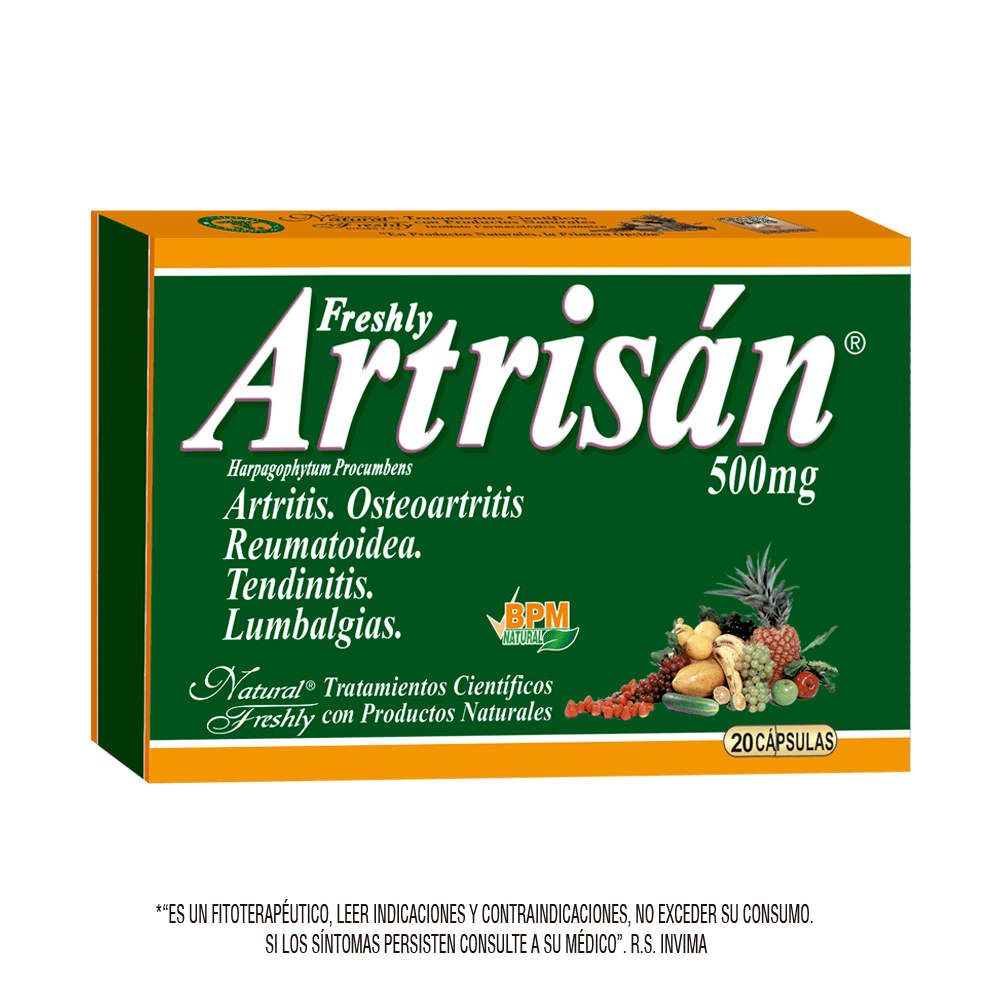 Artrisan antiartritis, analgésico 20 cápsulas