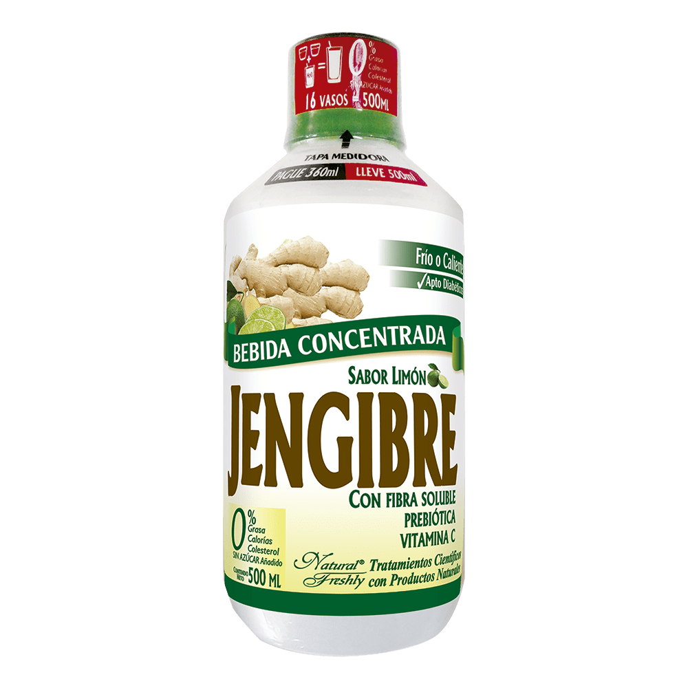Bebida funcional concentr de jengibre y limón 360ml