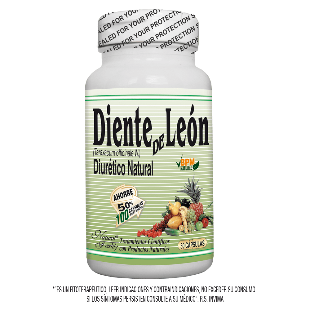 Diente de león 500 mg 50 cápsulas