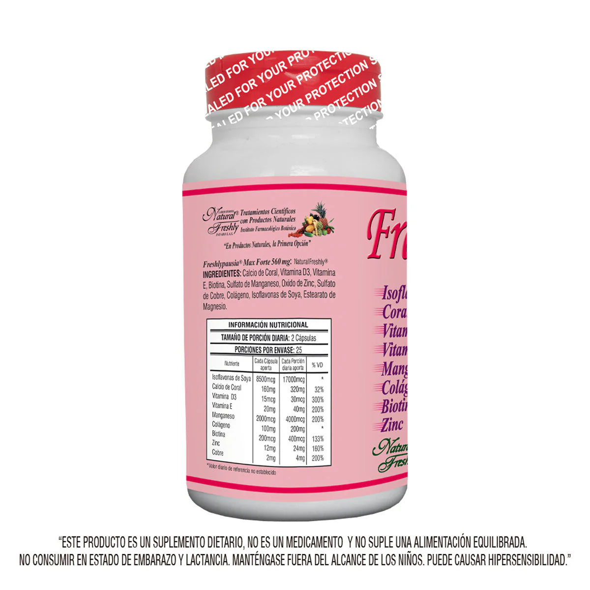 Freshlypausia max forte 50 cápsulas