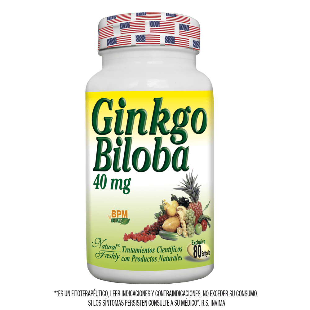 Ginkgo biloba x 40 g 80 softgels