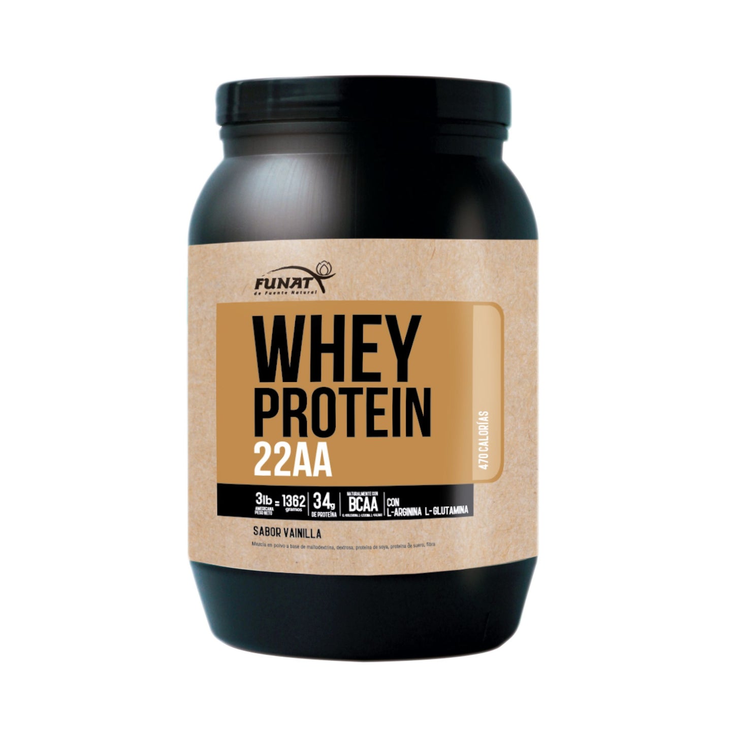 Whey Protein Funat vainilla 3 lb