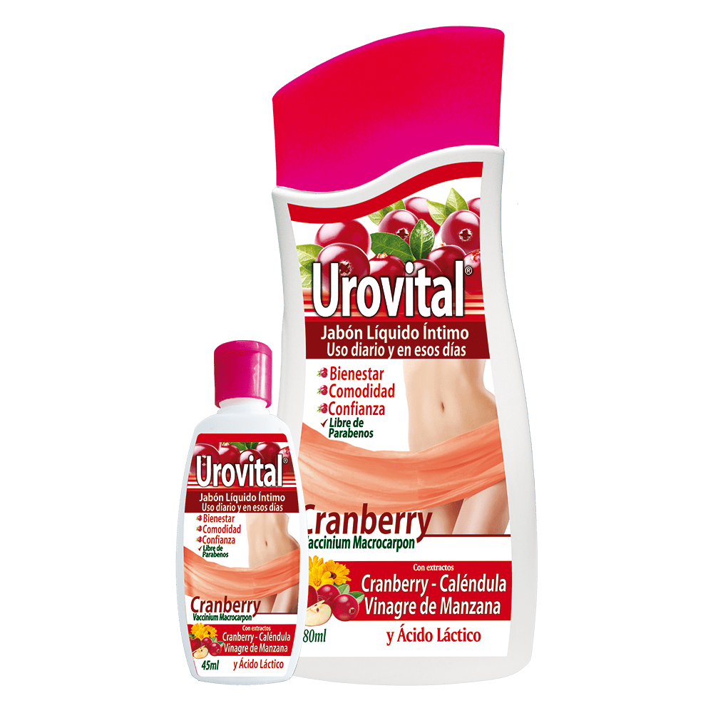 Urovital – jabón líquido intimo 280 ml gratis 45 ml