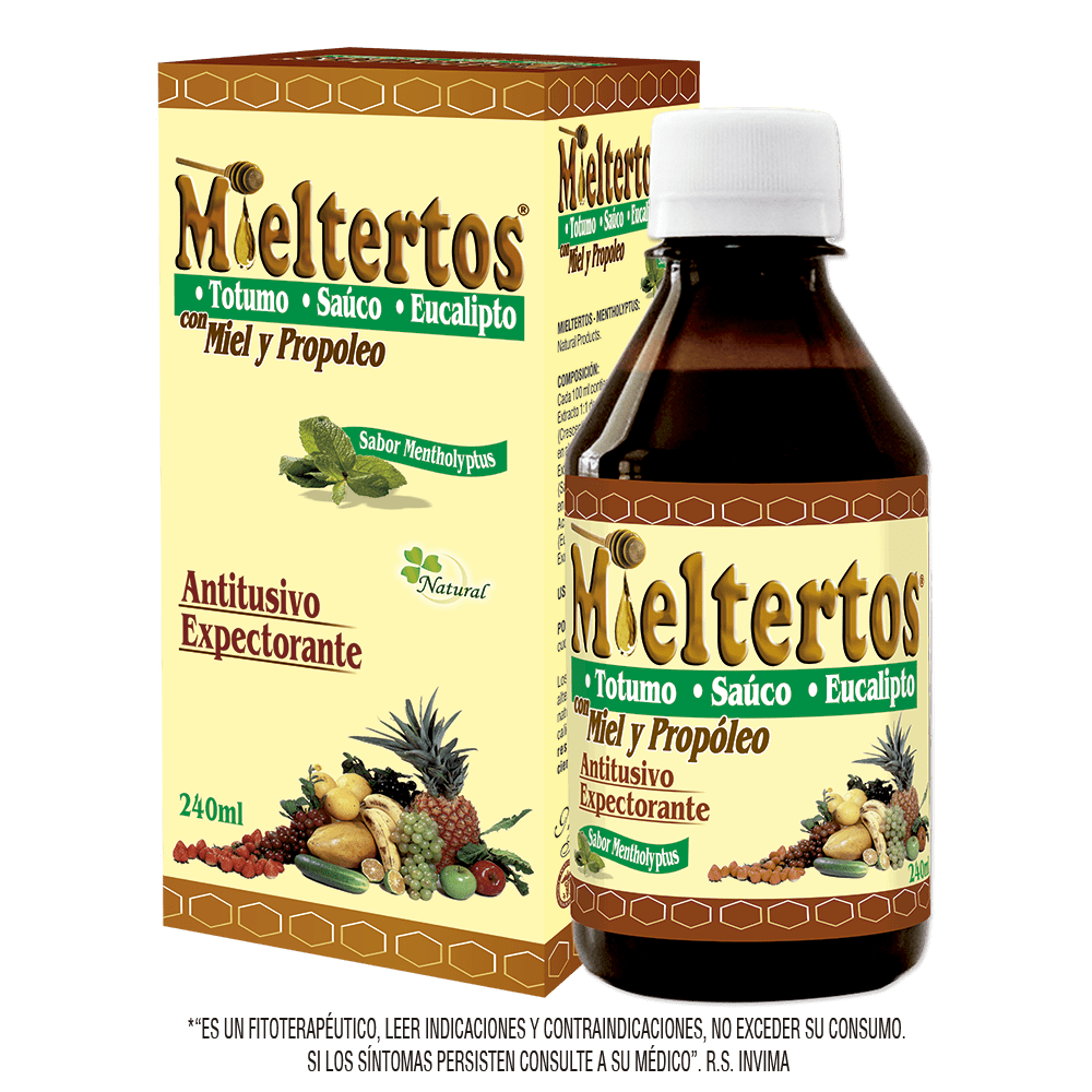 Mieltertos jarabe totumo, sauco, eucalipto 240 ml