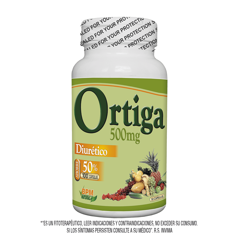 Ortiga 500mg 50 cápsulas
