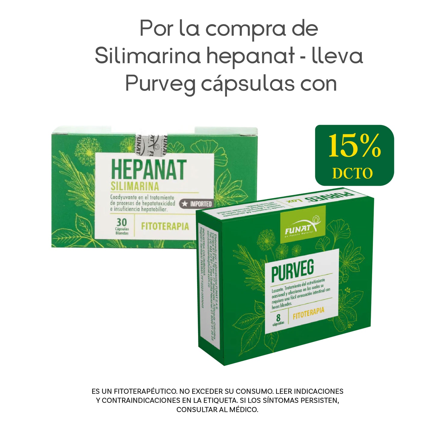 Compra Silimarina Hepanat X 30 S/G Caja 3 Blist,Lleva Purveg Capsulas X 8 Con Un 15% OFF