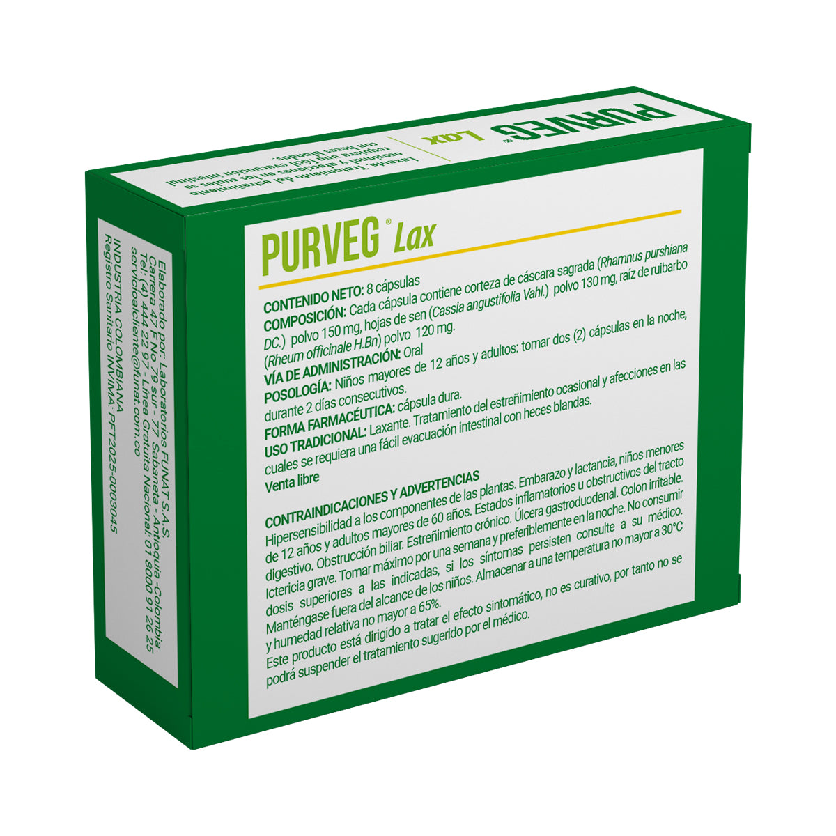 PURVEG CÁPSULAS X 8