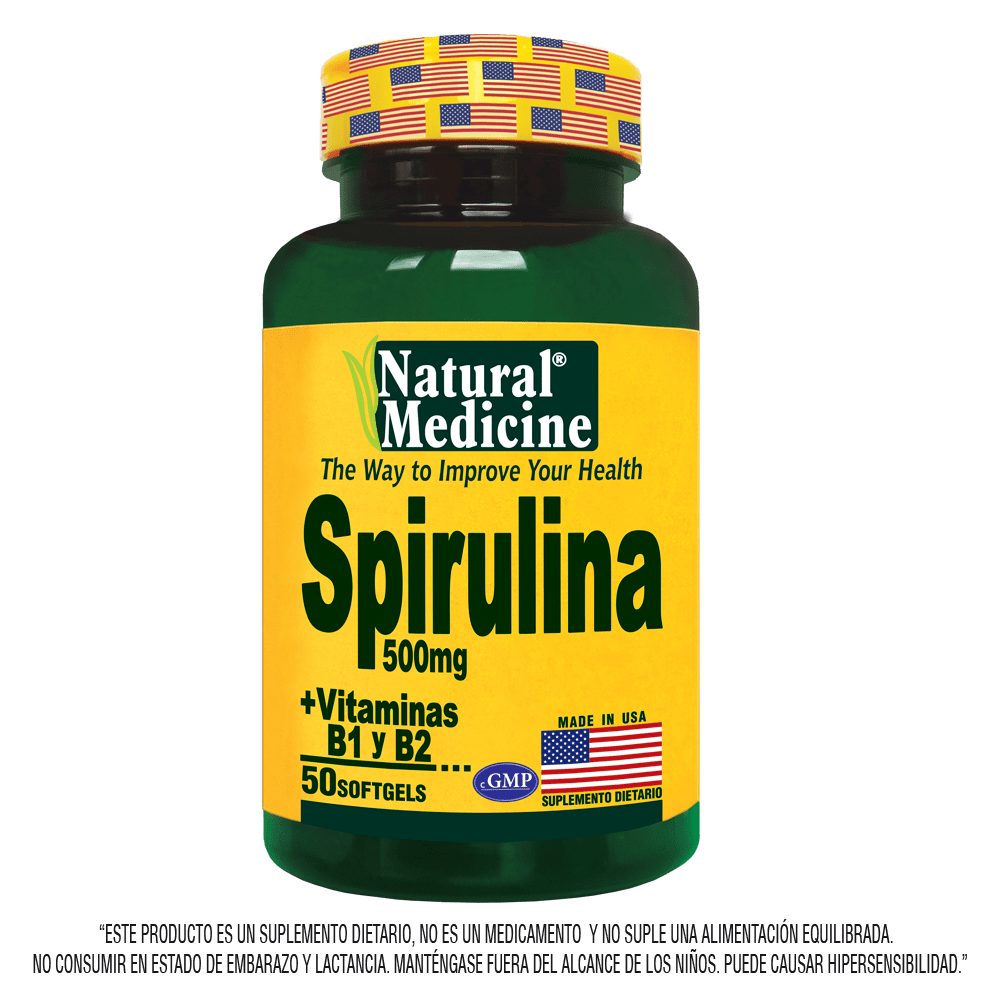 Spirulina 500 mg 50 sofgelts