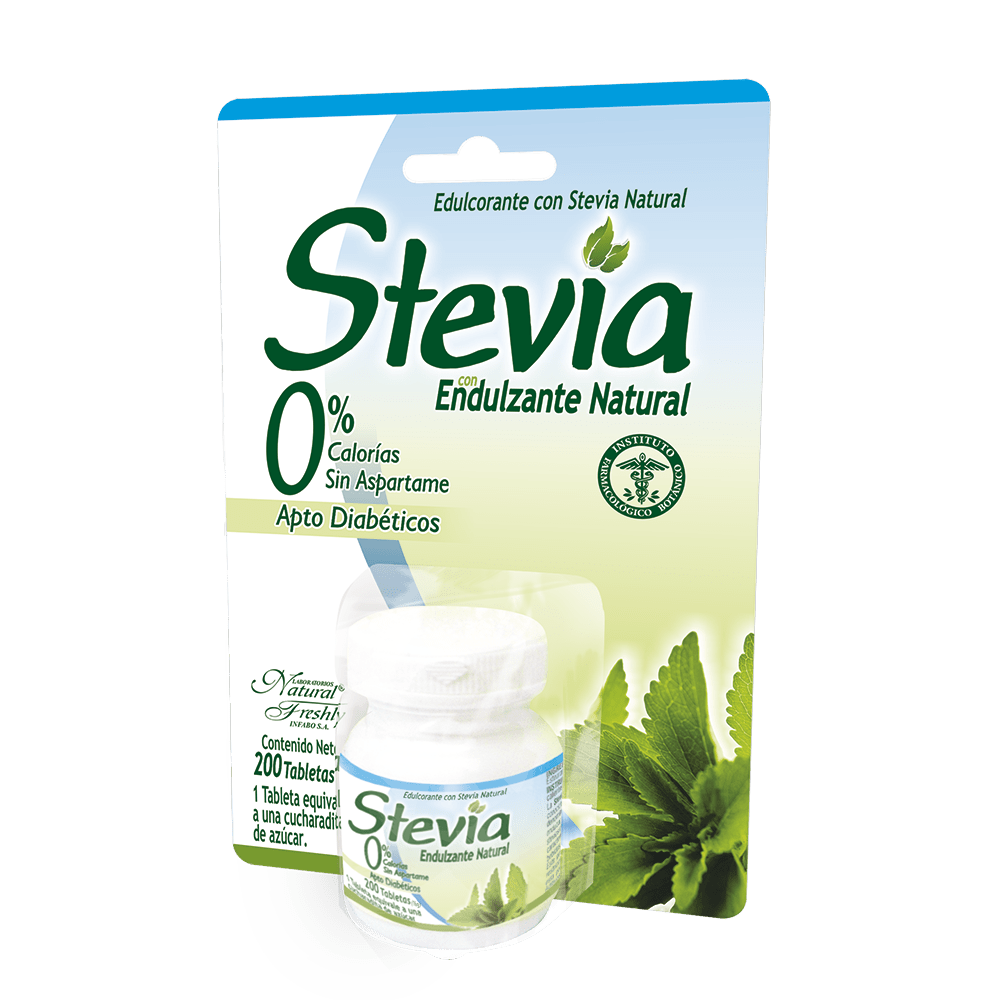 Stevia pastillero 200 tabletas