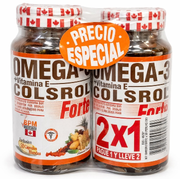 Kit colsrol omega 3 50 perlas