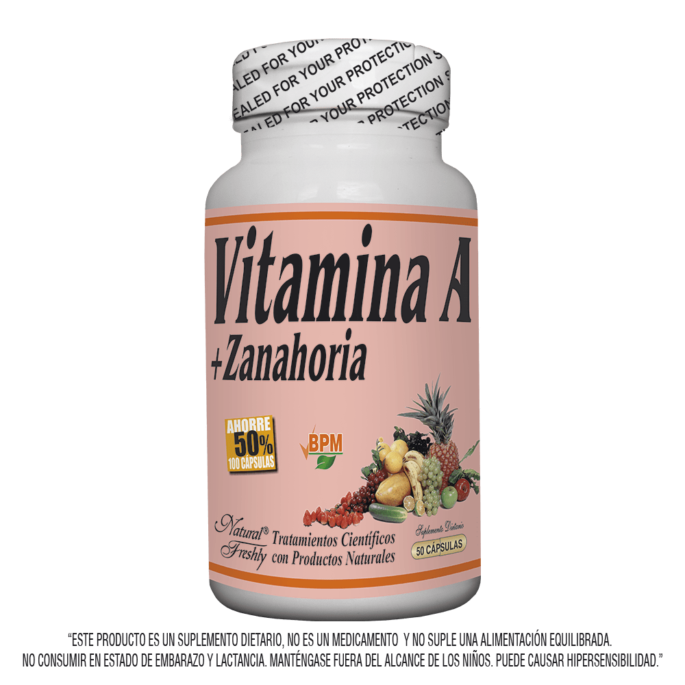 Vitamina A 50 cápsulas