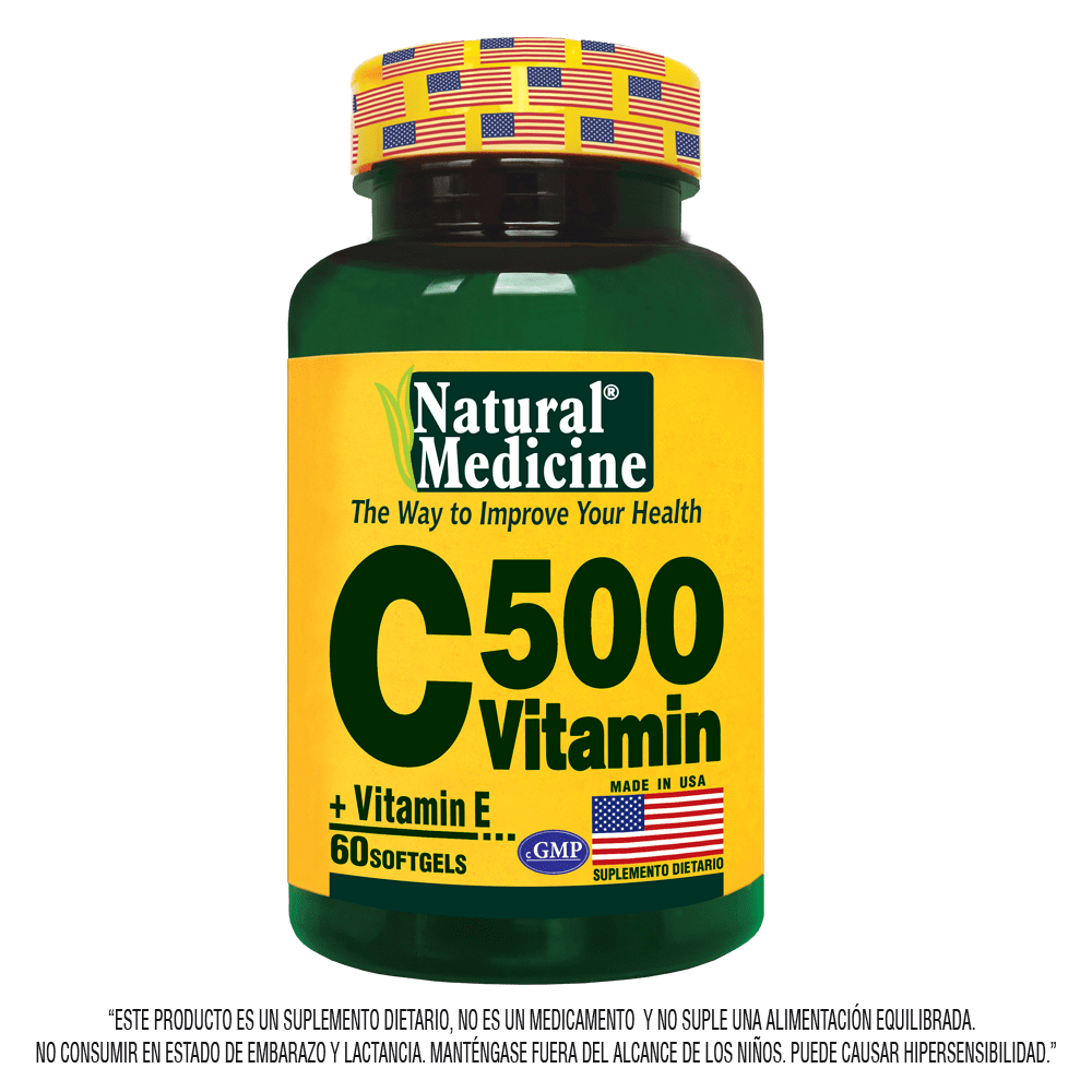 Vitamina C 500 mg 60 cápsulas