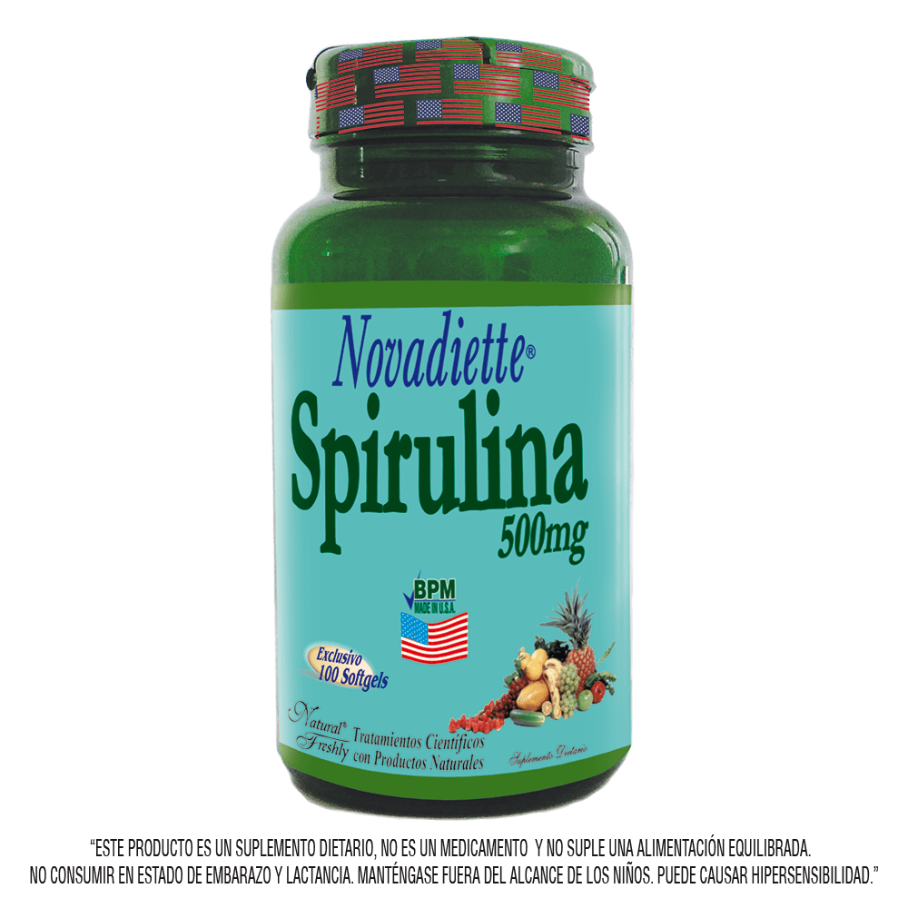 Novadiette spirulina hawaiana 100 softgels