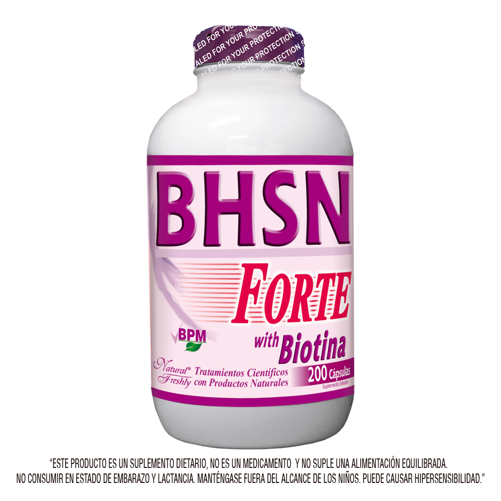 Bhsn body hair skin nails familiar 200 cápsulas