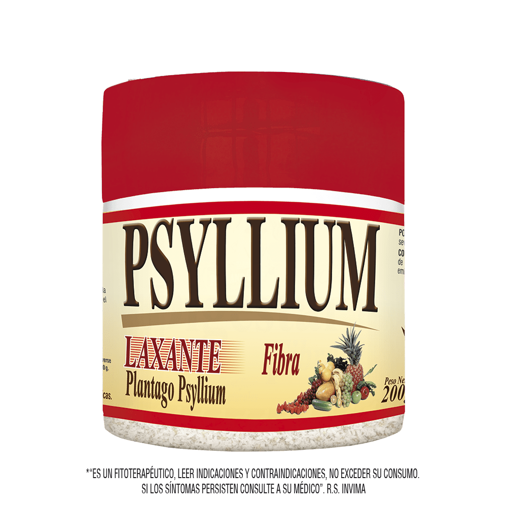Psyllium fibra natural laxante pote 200 g