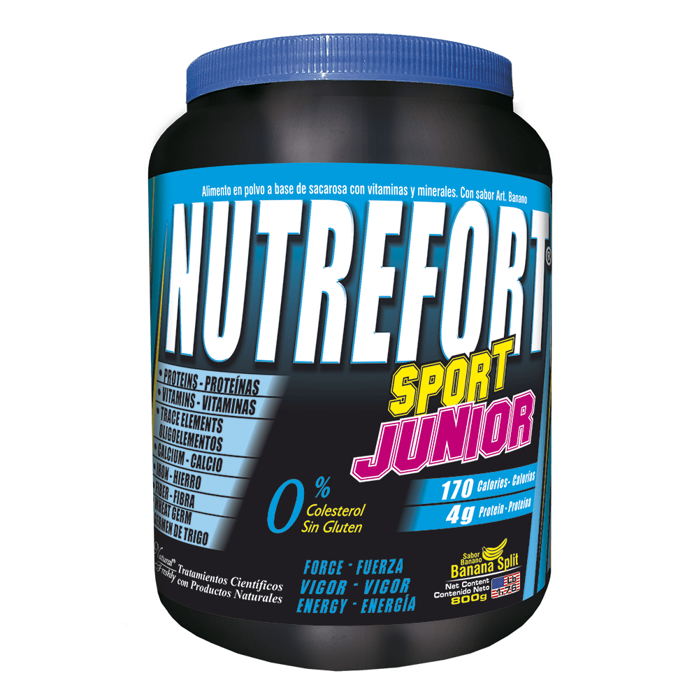 Nutrefort sport junior frasco sabor banano 800 g