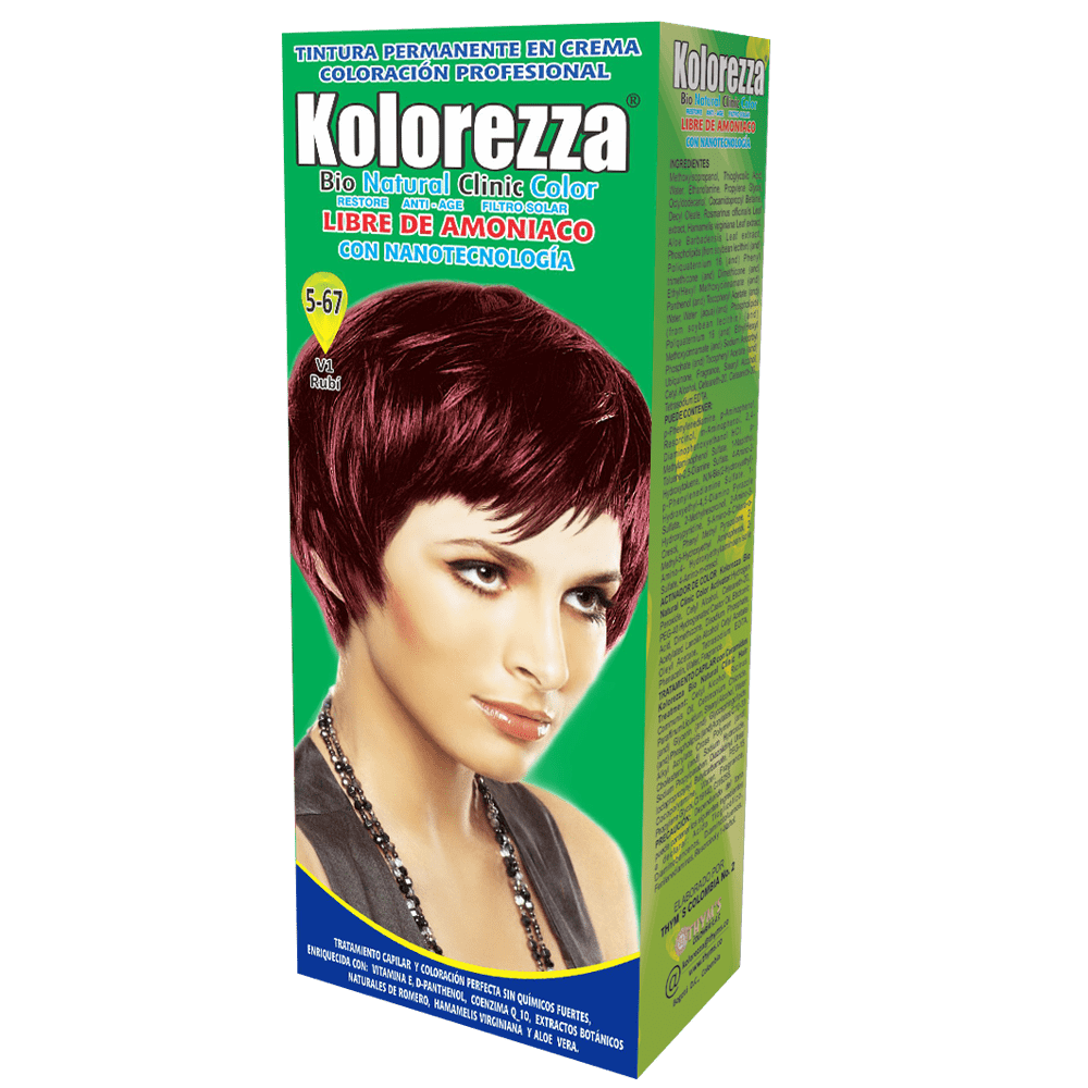 Tinte kolorezza rubi