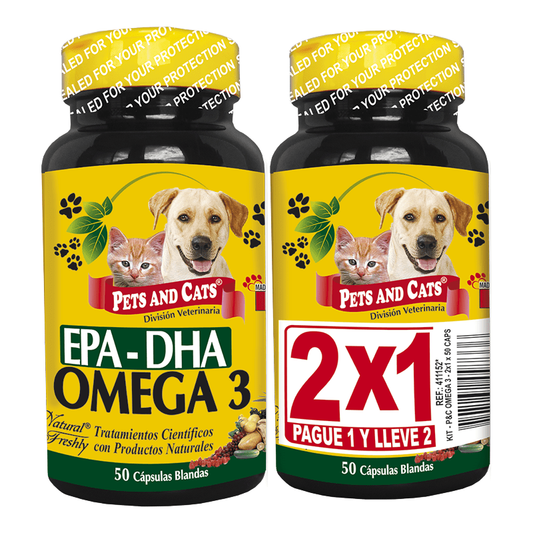 P&C EPA - DHA OMEGA 3 2x1 50 cápsulas