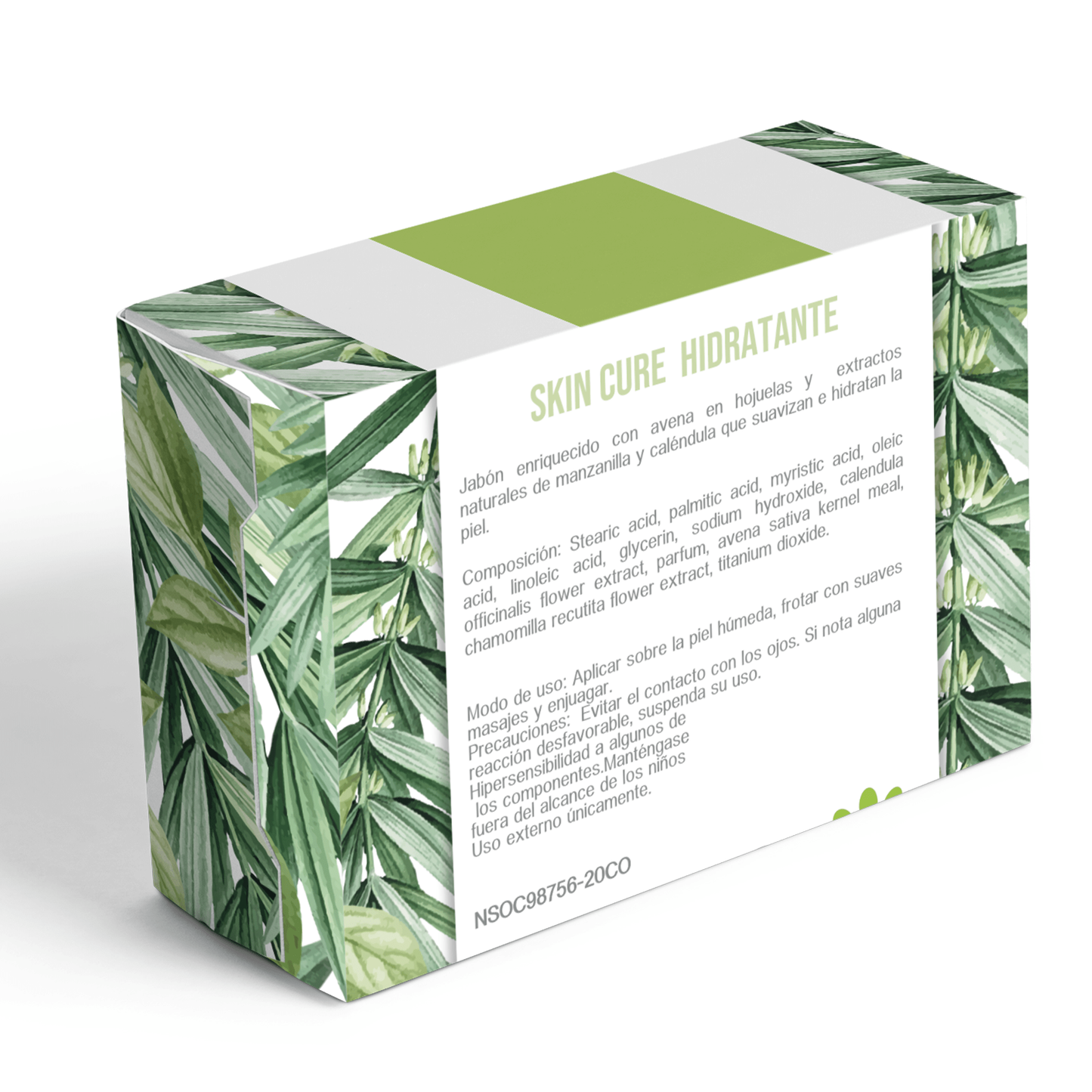 Skin cure: jabón hidratante 100 g