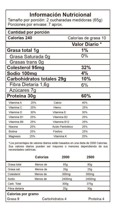 100% Max 1 lb vainilla