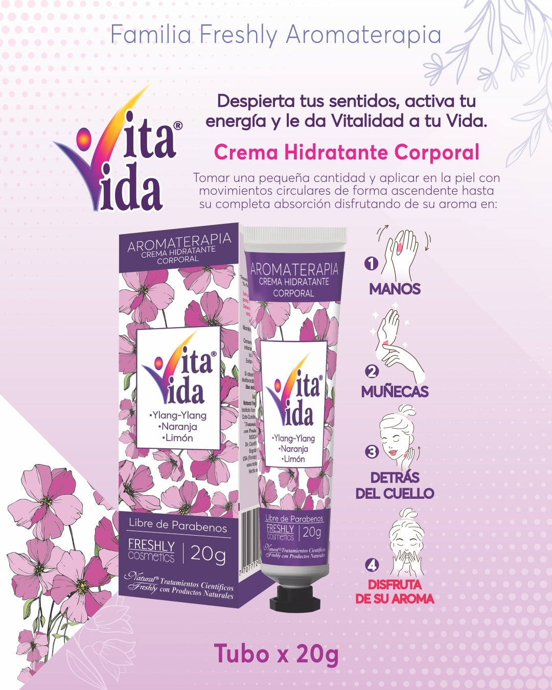 CREMA CORPORAL RELAJANTE VITA VIDA 20G