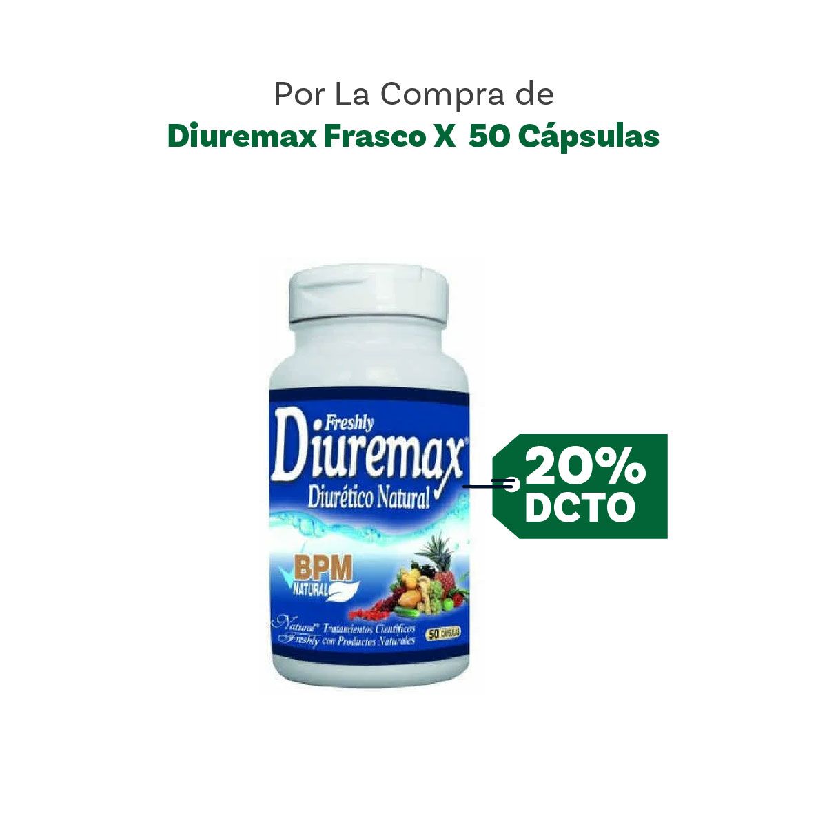 Diuremax fco x 50 capsulas con un 20% Off