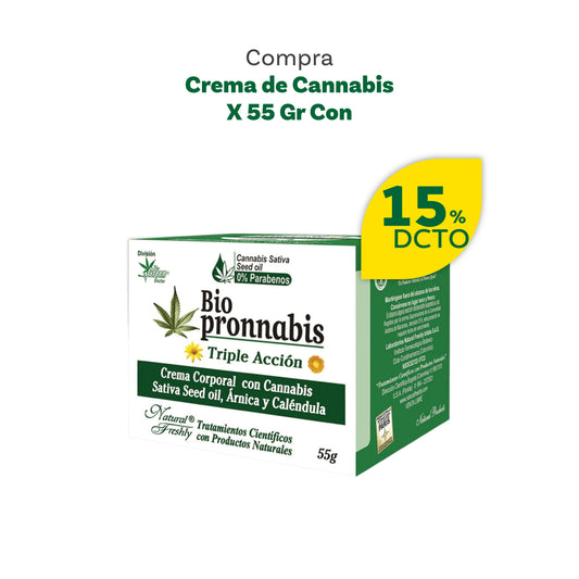 15% DE DESCUENTO EN CANNABIS SATIVA CREMA POTE X 55GR
