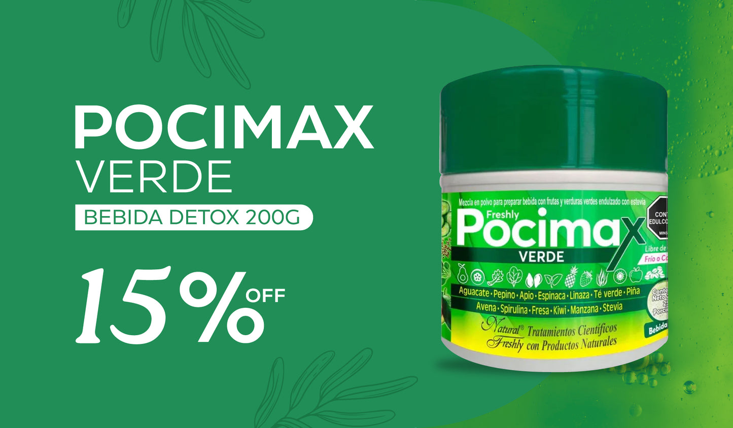 POCIMAX VERDE BEBIDA DETOX *200G