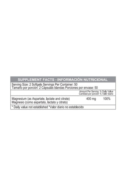 SUPER MAGNESIO 400MG X 100 SOFTGEL