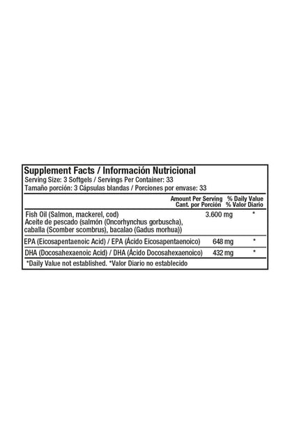 OMEGA-3 FISH OIL* 1200MG X100 SOFG HEALT