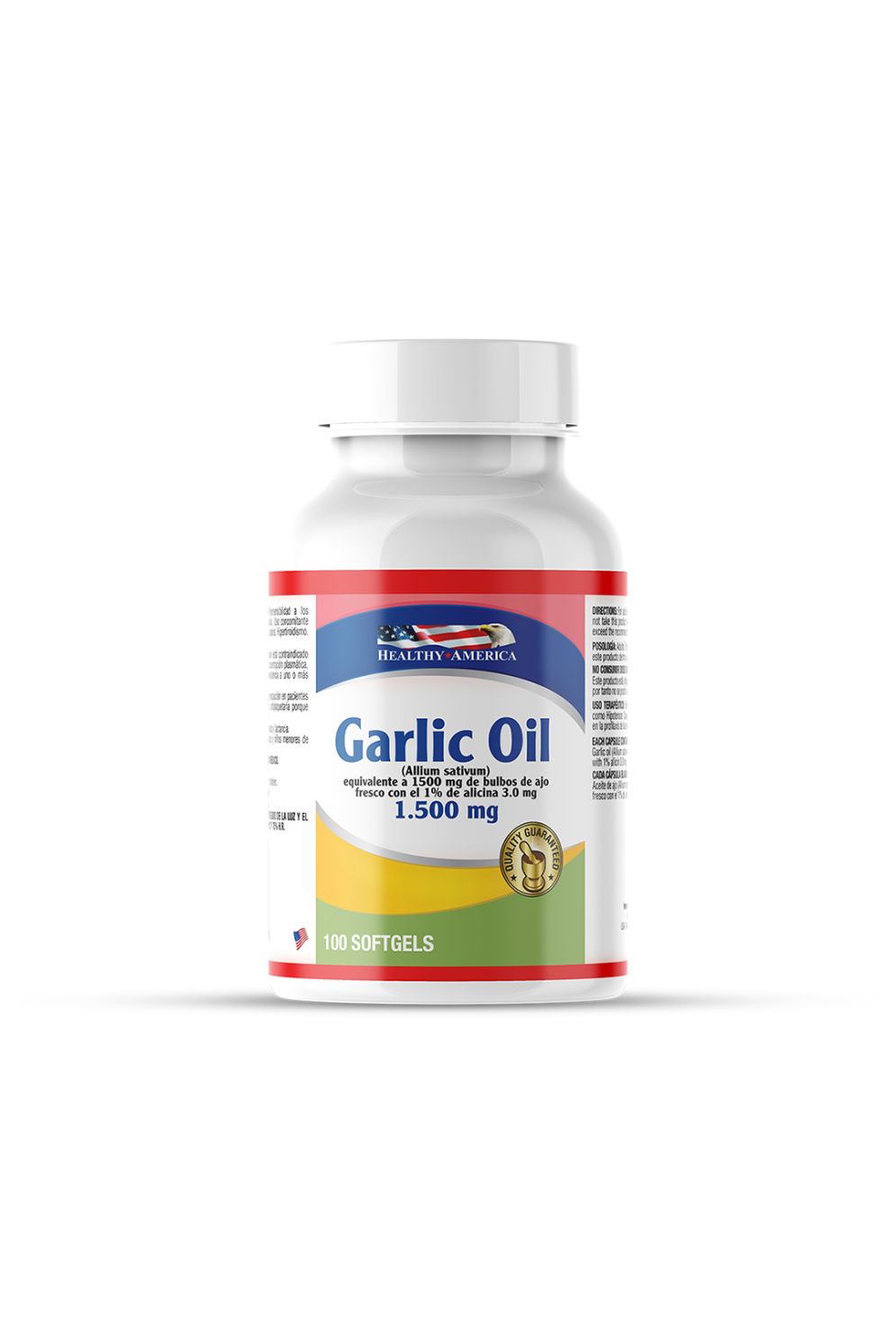 GARLIC OIL 1500MG X100 SOFTGEL HEALTHY