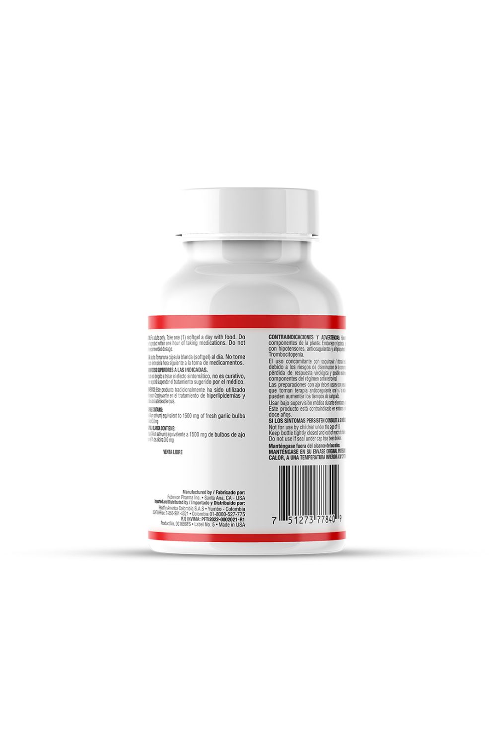 GARLIC OIL 1500MG X100 SOFTGEL HEALTHY