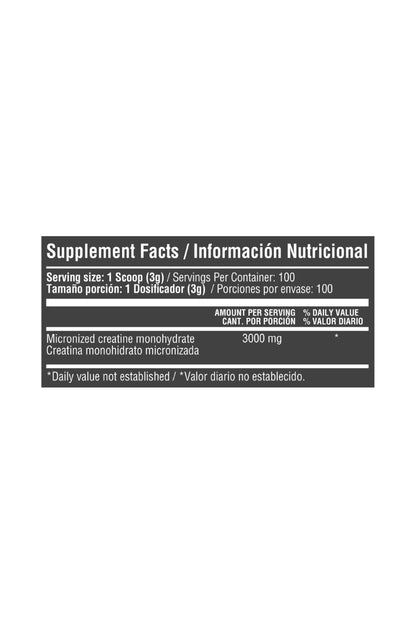 CREATINA MONOHIDRATADA 3000 MG X 100 SER