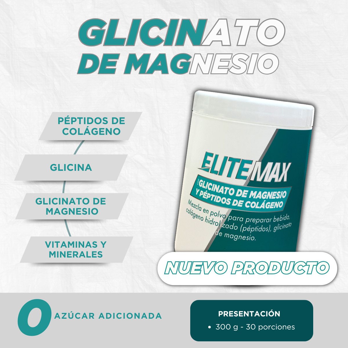 GLICINATO DE MAGNESIO X 300g