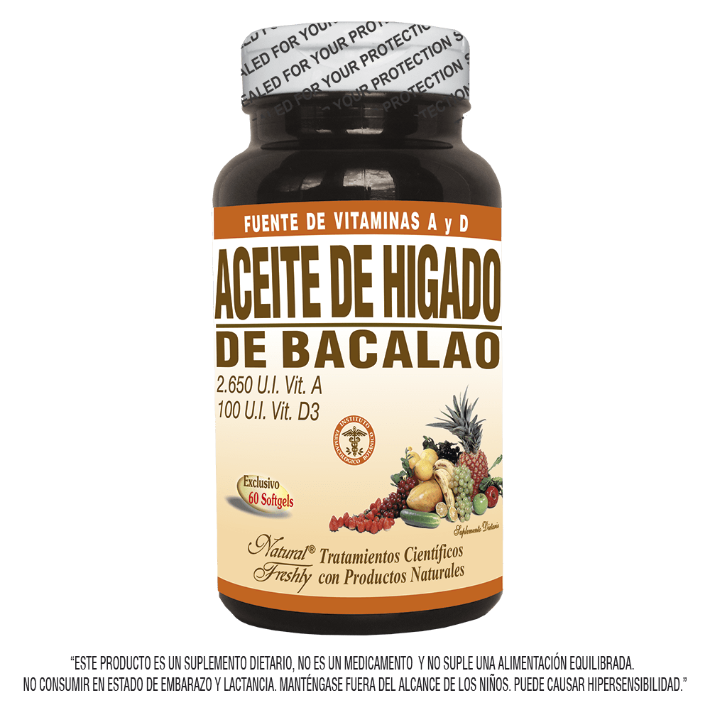 Aceite de hígado bacalao 60 perlas