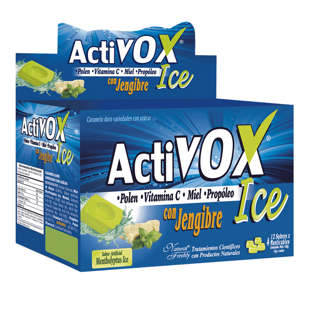 Activox Logo Activox jengibre en sachet de 4 pastillas – Natural Stores