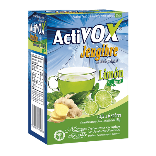 Activox jengibre en sachet sabor limón