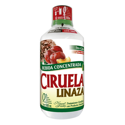 Bebida funcional de ciruela-linaza 360 ml