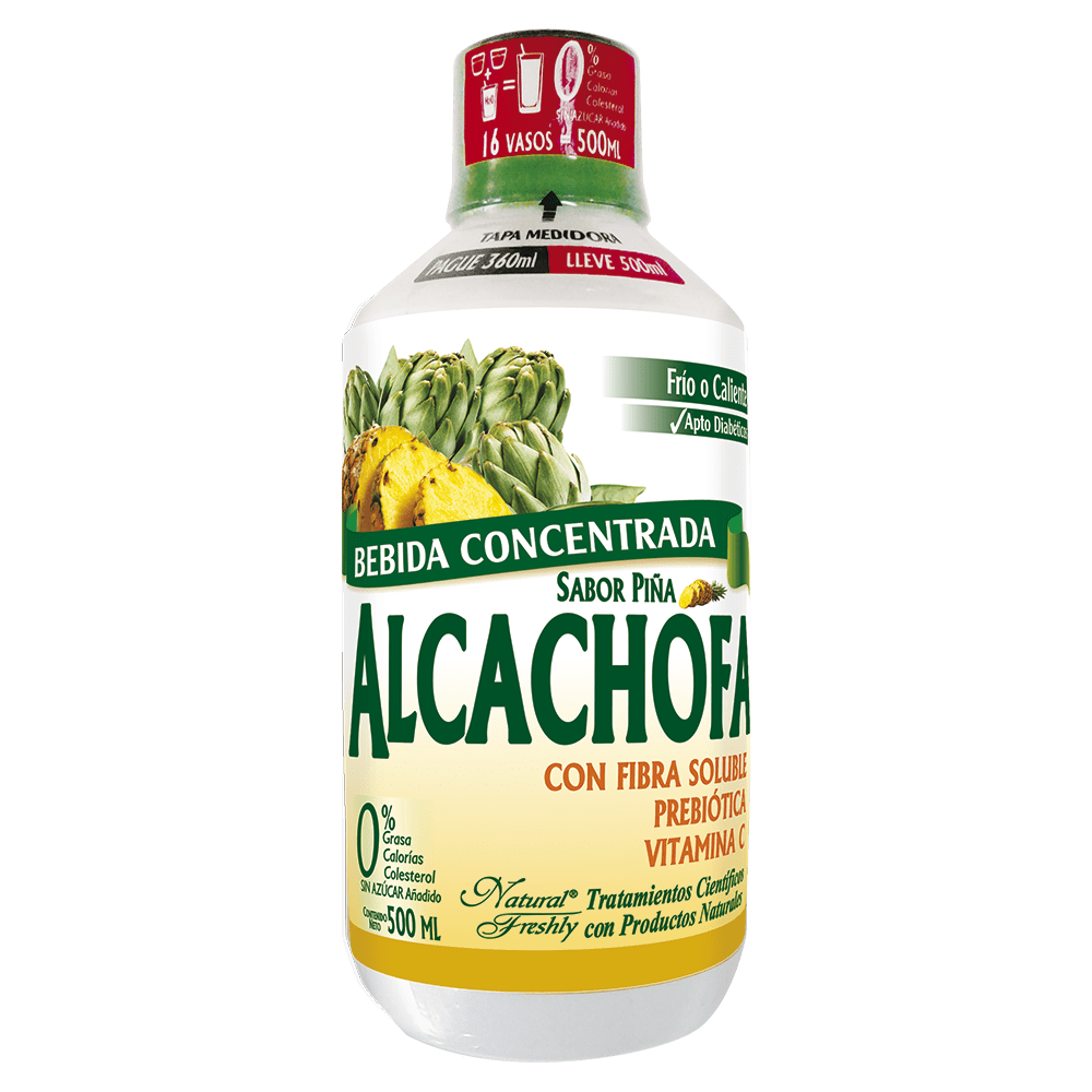 Bebida funcional concent alcachofa y piña 360 ml
