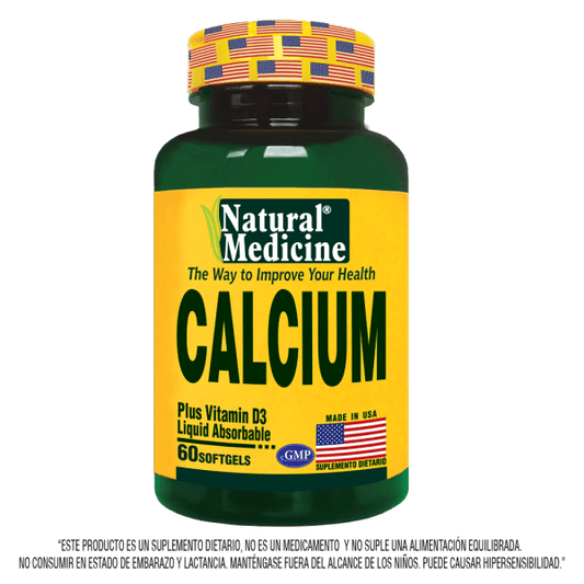 Calcium liquid plus vitamina D 60 softgels