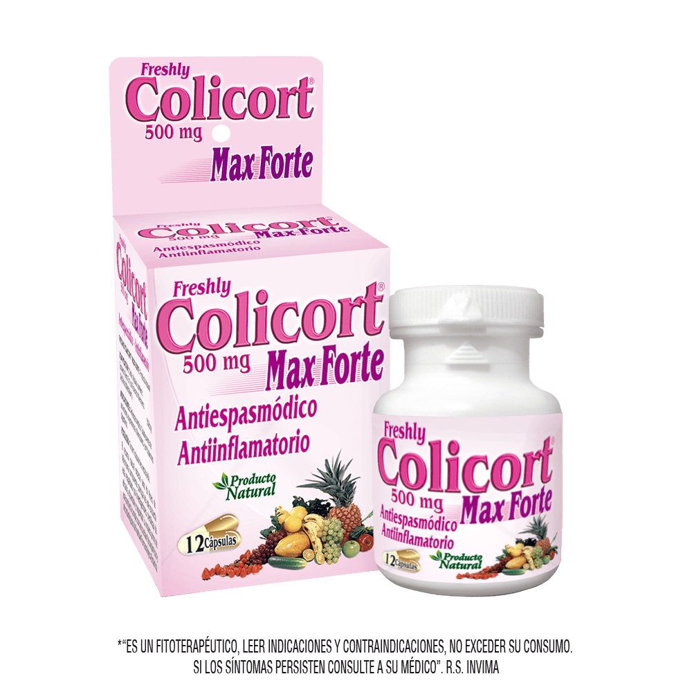 Colicor 500 mg pastillero 12 cápsulas