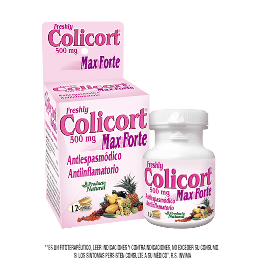 Colicor 500 mg pastillero 12 cápsulas
