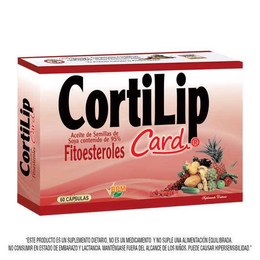 Cortilip card blister 60 cápsulas
