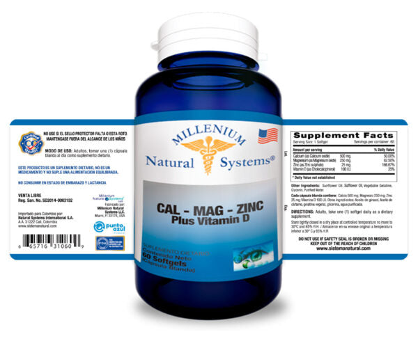 CAL MAG ZIN NUEVO X 100 SOFTGELS NUEVO