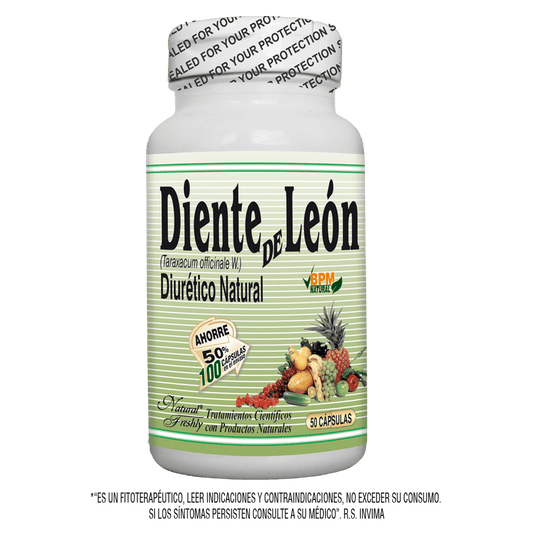 Diente de león 500 mg 50 cápsulas