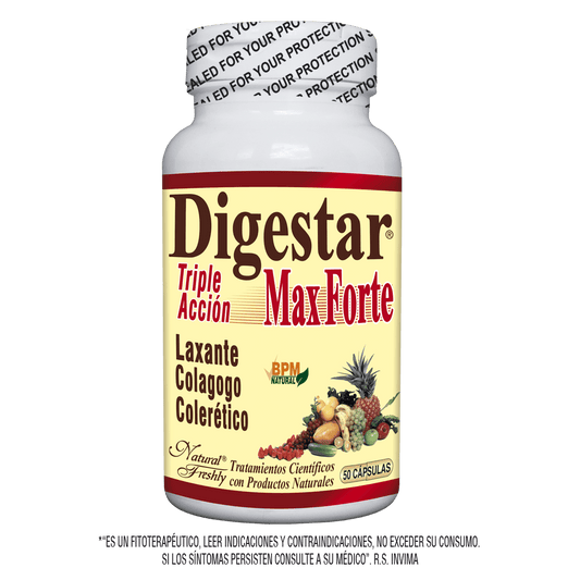 Digestar max forte 500 mg 50 cápsulas