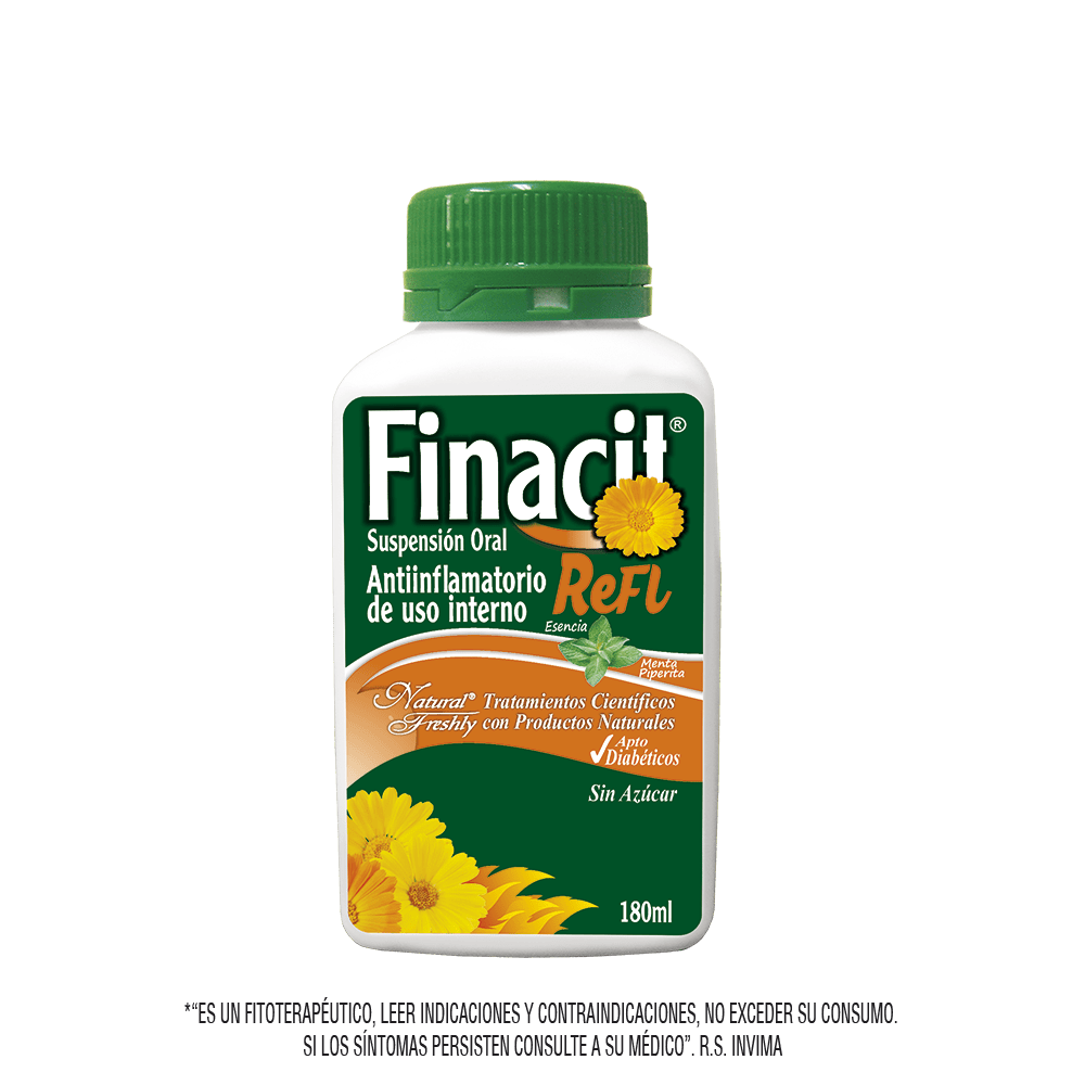 Finacid reflu – calendula suspension 180 ml