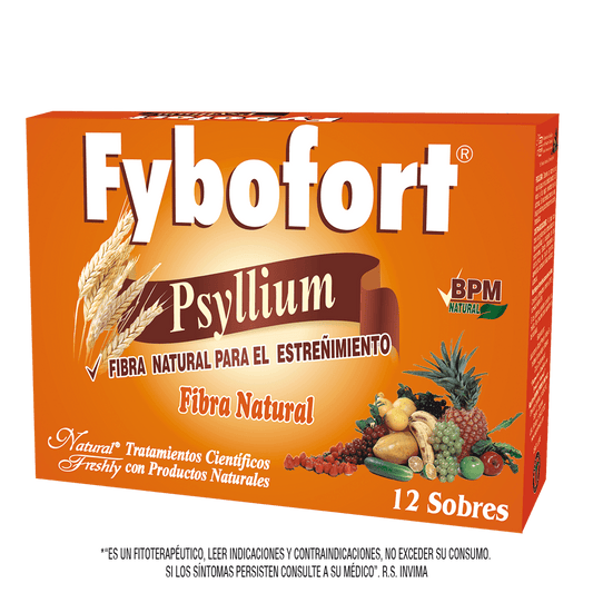 Fybofort psyllium naranja 12 sobres